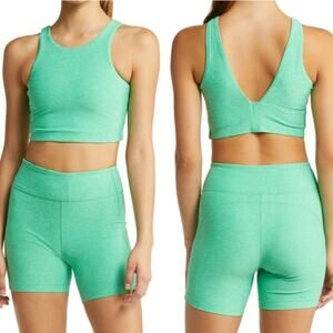 NWT Outdoor Voices Sz XS Venus Sports Bra Crop Top Jadeite Green Athleisure
